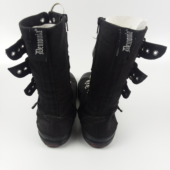 Demonia Converse High Top Shoes Sz 7.5 Men's - Picture 3 of 6